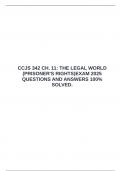 CCJS 342 CH&period; 11&colon; THE LEGAL WORLD &lpar;PRISONER'S RIGHTS&rpar;EXAM 2025 QUESTIONS AND ANSWERS 100&percnt; SOLVED&period;