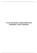 CCJS 342 EXAM 1 QUESTIONS AND ANSWERS  100&percnt; VERIFIED&period;