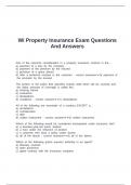Wi Property Insurance Exam Questions And Answers