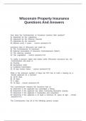 Wisconsin Property Insurance Questions And Answers