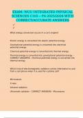 EXAM&colon; WGU INTEGRATED PHYSICAL SCIENCES C165 &ndash; PA 2025&sol;2026 WITH CORRECT&sol;ACCURATE ANSWERS
