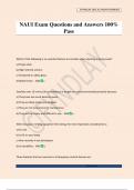 NAUI Scuba Diver Exam Questions and Answers 100&percnt; Pass