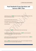 Naui Standards Exam Questions and Answers 100&percnt; Pass