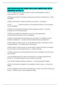 FIRE INVESTIGATOR EXAM 2025&sol;2026 QUESTIONS WITH ANSWERS RATED A&plus;