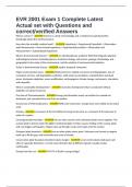 EVR 2001 Exam 1 Complete Latest Actual set with Questions and correct&sol;verified Answers
