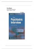 Test Bank For The Psychiatric Interview 5th Edition&lpar; Daniel J&period; Carlat &comma; 2025&rpar; All Chapters 1-34&vert; Newest Edition