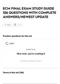 ECM FINAL EXAM STUDY GUIDE 106 QUESTIONS WITH COMPLETE ANSWERS&sol;NEWEST UPDATE