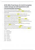 EVR 2001 Final Exam Ch 16-25 Complete Latest Actual set with Questions and correct&sol;verified Answers