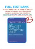 Test Bank for Psychotherapy for the Advanced Practice Psychiatric Nurse&colon; A How-To Guide for Evidence-Based Practice&comma; 3rd Edition&comma; by Kathleen Wheeler&comma; All Chapters 1-24 LATEST