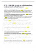 EVR 2001 USF Actual set with Questions and correct&sol;verified Answers