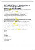 EVR 2001 UF Exam 1 Complete Latest Actual set with Questions and correct&sol;verified Answers