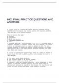 6001 FINAL PRACTICE QUESTIONS AND ANSWERS