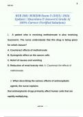NUR 208&sol; NUR208 Exam 3 &lpar;2025&sol; 2026 Update&rpar; &vert; Questions & Answers&vert; Grade A&vert; 100&percnt; Correct &lpar;Verified Solutions&rpar;