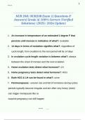 NUR 208&sol; NUR208 Exam 1&vert; Questions & Answers&vert; Grade A&vert; 100&percnt; Correct &lpar;Verified Solutions&rpar; &lpar;2025&sol; 2026 Update&rpar; 