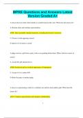 MPRE Questions and Answers Latest  Version Graded A&plus;