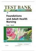 Test Bank for Foundations and Adult Health Nursing&comma; 8th Edition