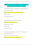 MPRE Practice Questions and Answers  Latest Version Already Passed