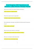 Small Engines iCEV Questions and Answers Latest Version Already Passed