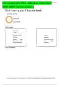 LSU Geography 2051 &vert; Namikas&comma; &vert;Final Exam With 100- correct answers