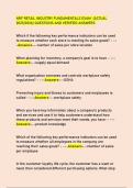 NRF RETAIL INDUSTRY FUNDAMENTALS EXAM &lpar;ACTUAL  2025&sol;2026&rpar; QUESTIONS AND VERIFIED ANSWERS