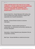 CAISS CERTIFICATION TEST 2025 ACTUAL EXAM  CURRENTLY TESTING COMPLETE EXAM QUESTIONS  WITH DETAILED VERIFIED ANSWERS &lpar;100&percnt;  CORRECT ANSWERS&rpar; &sol;ALREADY GRADED A&plus;&sol;  BRAND NEW&excl;&excl;&excl; 