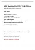 NWSA TTT-2 Exam Comprehensive Test for NWSA  Tower Technician Training - Level 2 &lpar;TTT-2&rpar; Certification exam Questions and Answers 2025