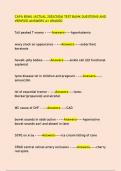 CAPA BOWL &lpar;ACTUAL 2025&sol;2026&rpar; TEST BANK QUESTIONS AND  VERIFIED ANSWERS A&plus; GRADED