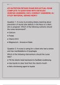 ATI NUTRITION RETAKE EXAM 2025 ACTUAL EXAM  COMPLETE 70 QUESTIONS WITH DETAILED  VERIFIED ANSWERS &lpar;100&percnt; CORRECT ANSWERS&rpar; &sol;A&plus;  STUDY MATERIAL&sol; BRAND NEW&excl;&excl;&excl;