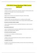 C715 WGU Exam Questions With Correct Answers&excl;&excl;