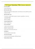 C715 Exam 9 Questions With Correct Answers&excl;&excl;