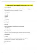 C715 Exam 4 Questions With Correct Answers&excl;&excl;
