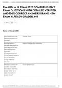 Fire Officer III EXAM 2025 COMPREHENSIVE EXAM QUESTIONS WITH DETAILED VERIFIED AND 100&percnt; CORRECT ANSWERS BRAND NEW EXAM ALREADY GRADED A&plus;&excl;&excl;
