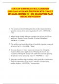 State of Idaho Pest FINAL EXAM PREP  2025&sol;2026 ACCURATE QUESTIONS WITH CORRECT  DETAILED ANSWERS &vert;&vert; 100&percnt; GUARANTEED PASS  <BRAND NEW VERSION> 