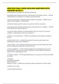 ISFM FSVO FINAL PAPER 2025&sol;2026 QUESTIONS WITH ANSWERS RATED A&plus;
