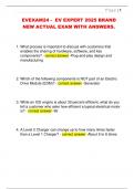 EVEXAM24 -  EV EXPERT 2025 BRAND  NEW ACTUAL EXAM WITH ANSWERS&period;