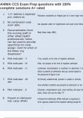 AHIMA CCS Exam Prep questions with 100&percnt; complete solutions A&plus; rated