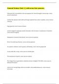 General Science Unit 1 &vert;&vert; with error-free answers&period;