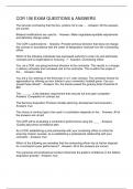 COR 106 EXAM QUESTIONS & ANSWERS