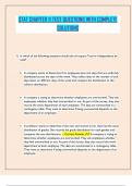 STAT CHAPTER 11 TEST QUESTIONS WITH COMPLETE SOLUTIONS