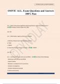 OMVIC ALL&period; Exam Questions and Answers 100&percnt; Pass