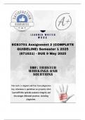 ECS3701 Assignment 2 &lpar;COMPLETE GUIDELINE&rpar; Semester 1 2025 &lpar;871621&rpar; - DUE 9 May 2025&semi;100&percnt; trusted &comma;comprehensive and complete reliable solution with clear explanation