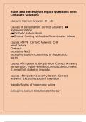 fluids and electrolytes mgccc Questions With Complete Solutions