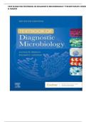 COMPLETE TEST BANK For Textbook Of Diagnostic Microbiology 7th Edition By Connie R&period; Mahon Chapters 1 - 41 Newest Version&excl; RATED A&plus;