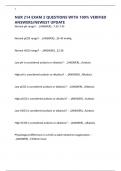 NUR 214 EXAM 2 QUESTIONS WITH 100&percnt; VERIFIED ANSWERS&sol;NEWEST UPDATE