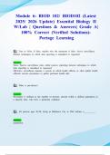 Module 6&colon; BIOD 102&sol; BIOD102 &lpar;Latest 2025&sol; 2026 Update&rpar; Essential Biology II W&sol;Lab &vert; Questions & Answers&vert; Grade A&vert; 100&percnt; Correct &lpar;Verified Solutions&rpar;- Portage Learning