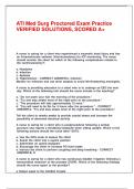 ATI Med Surg Proctored Exam Practice VERIFIED SOLUTIONS&comma; SCORED A&plus;&period;