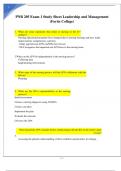 PNR 205 Exam 1 Study Sheet Leadership and Management &lpar;Fortis College&rpar;