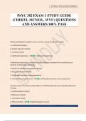 PSYC 382 EXAM 1 STUDY GUIDE &lpar;CHERYL MCNEIL&comma; WVU&rpar; QUESTIONS AND ANSWERS 100&percnt; PASS