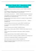 WebXam Study Set 1 Questions With Complete Solutions &vert; Verified