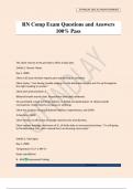 RN Comp Exam Questions and Answers 100&percnt; Pass